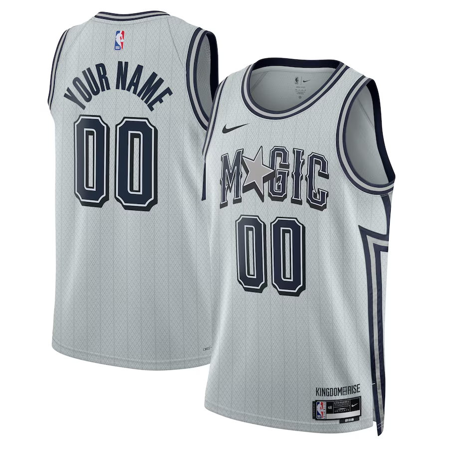 Men's Orlando Magic Silver 2024/25 Custom Swingman Jersey - City Edition