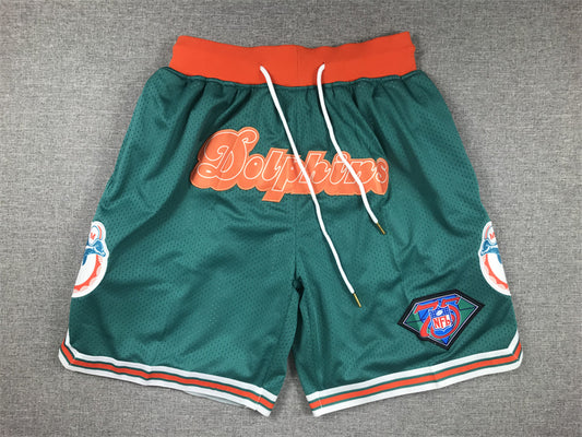 Men's Miami Dolphins Aqua Pocket Shorts