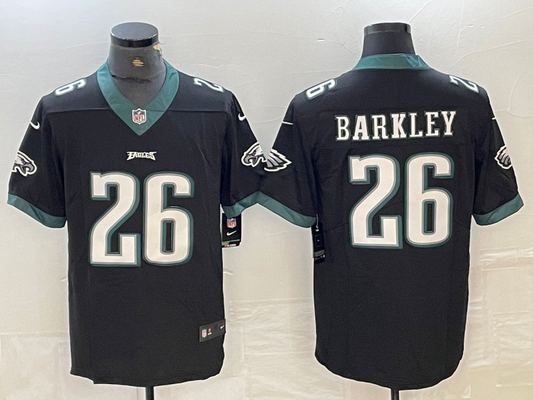 Men's Philadelphia Eagles Saquon Barkley #26 Black Jersey