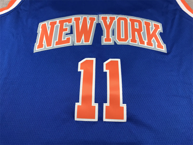 Men's New York Knicks Jalen Brunson #11 Blue Swingman Jersey - Icon Edition