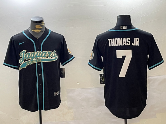 Men's Jacksonville Jaguars Brian Thomas Jr #7 Black Player Game Jersey