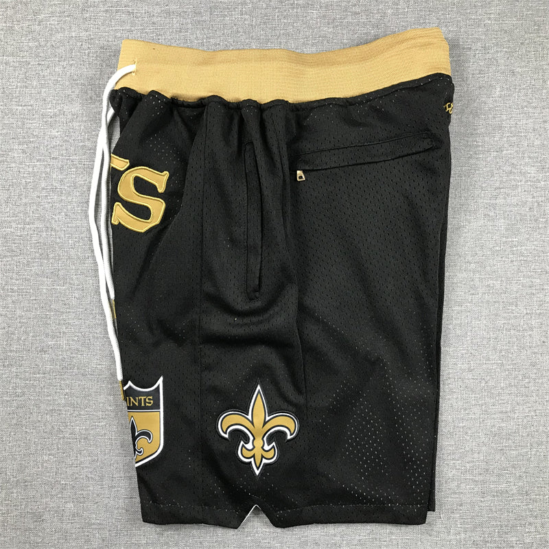 Men's New Orleans Saints Black Pocket Shorts