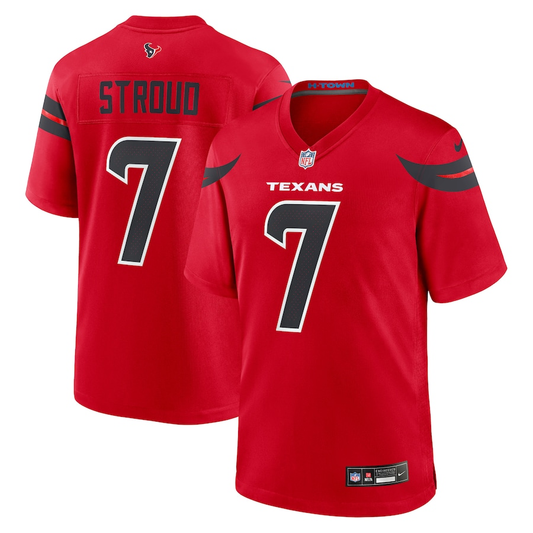 Men's Houston Texans C.J. Stroud #7 Red Alternate Game Jersey