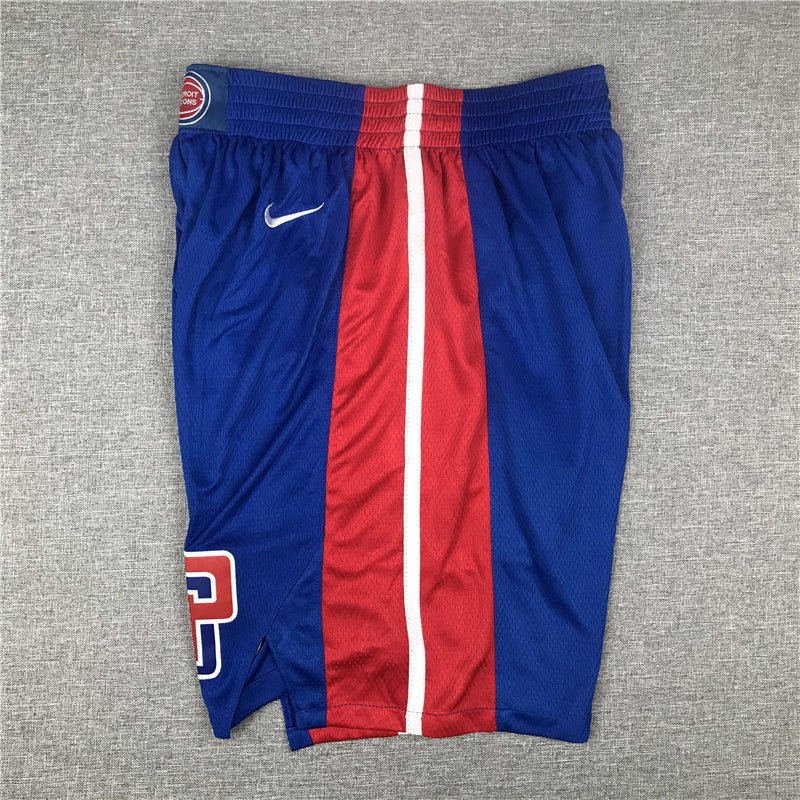 Men's Detroit Pistons Blue Pocket Shorts