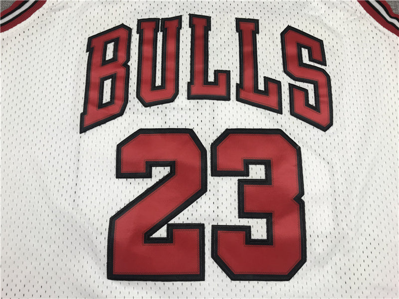 Men's Chicago Bulls Michael Jordan #23 White 1998 All Star Hardwood Classics Authentic Jersey