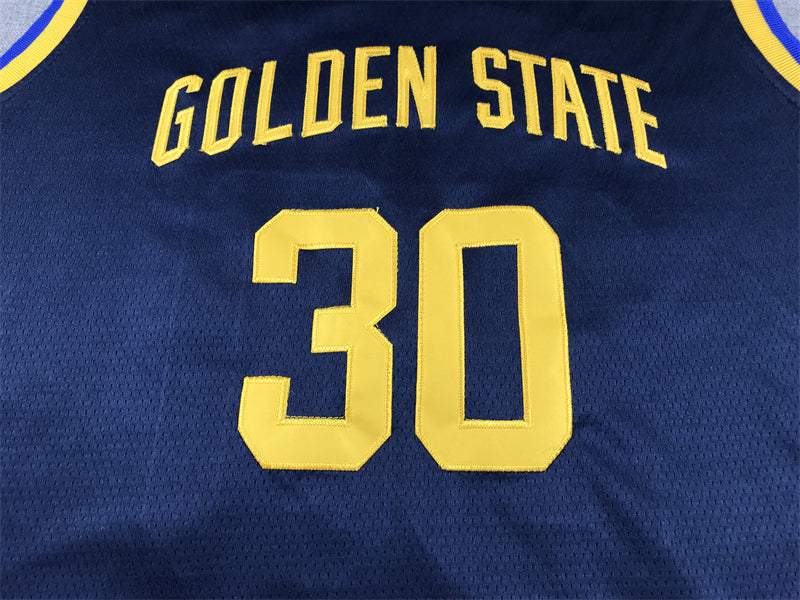 Men's Golden State Warriors Stephen Curry #30 Navy Swingman Jersey - Statement Edition