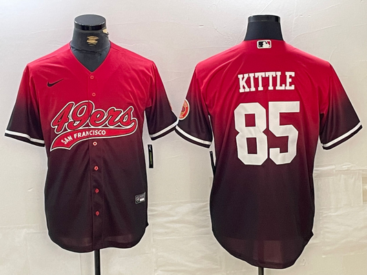 Men's San Francisco 49ers George Kittle #85 Scarlet Player Jersey