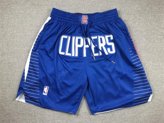 Men's LA Clippers Royal Icon Edition Pocket Shorts