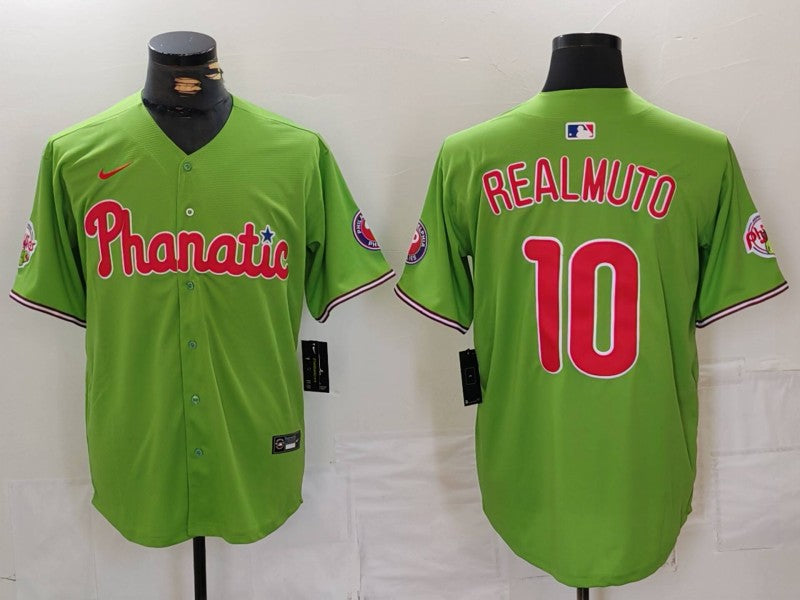 Men's Philadelphia Phillies J.T. Realmuto #10 Green Limited Player Jersey