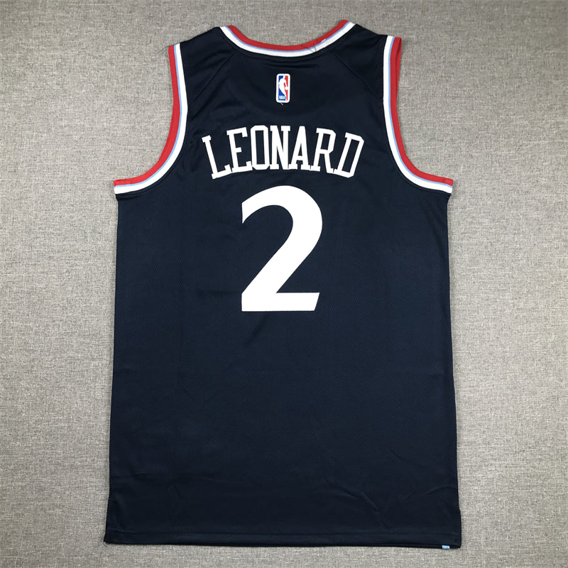 Men's LA Clippers Kawhi Leonard #2 Navy Swingman Player Jersey