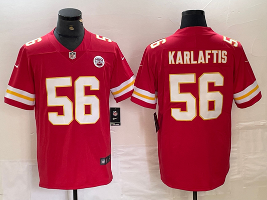 Men's Kansas City Chiefs George Karlaftis #56 Red Game Player Jersey