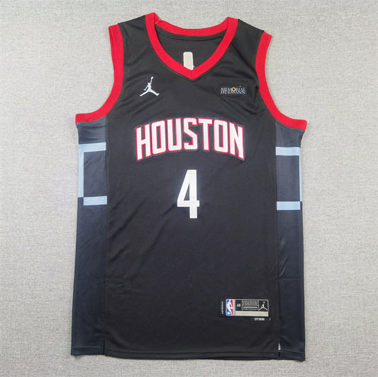 Men's Houston Rockets Jalen Green #4 Black Swingman Jersey - Statement Edition