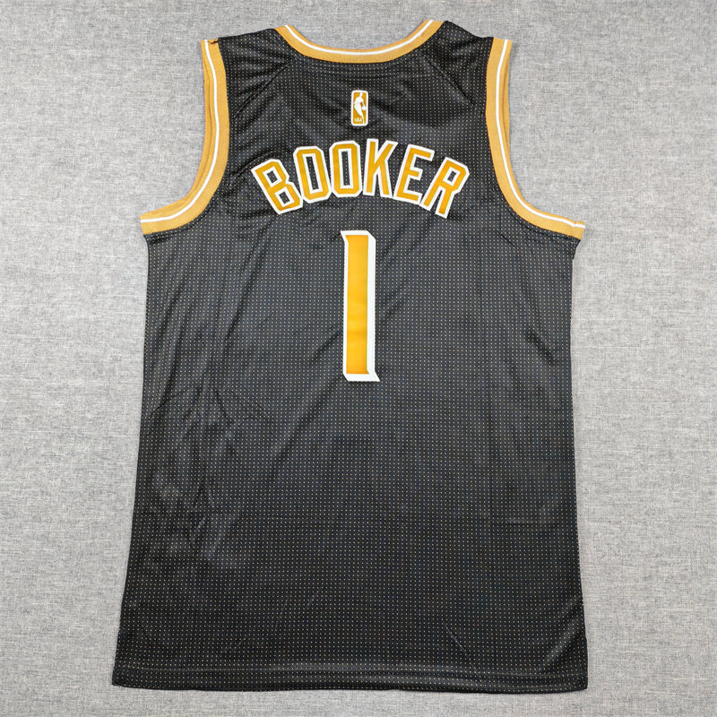 Men's Phoenix Suns Devin Booker #1 Black Select Series Swingman Jersey