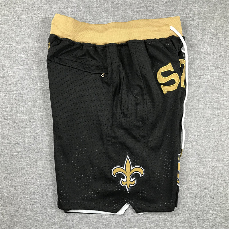 Men's New Orleans Saints Black Pocket Shorts