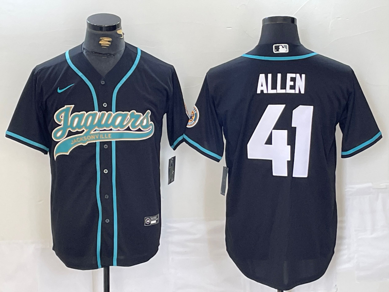 Men's Jacksonville Jaguars Josh Hines-Allen #41 Black Game Jersey