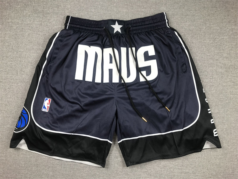 Men's Dallas Mavericks Navy Statement Edition Pocket Shorts