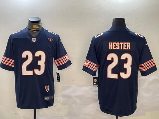 Men's Chicago Bears Devin Hester #23 Navy Fashion Game Jersey