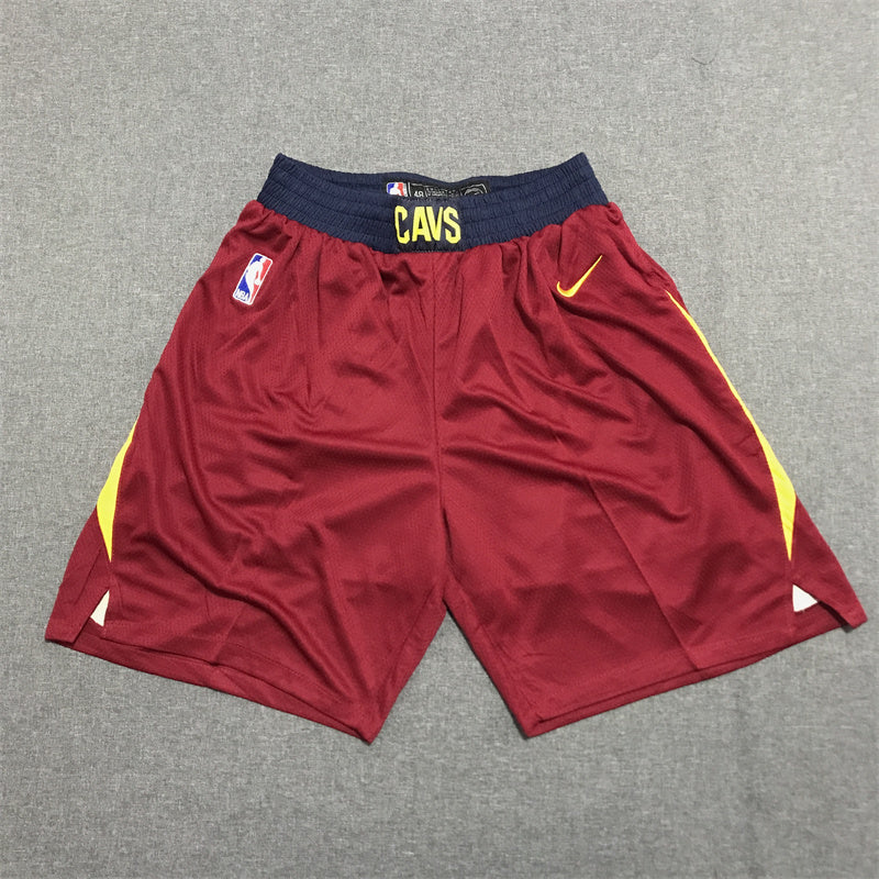 Men's Cleveland Cavaliers Wine Basketball Shorts