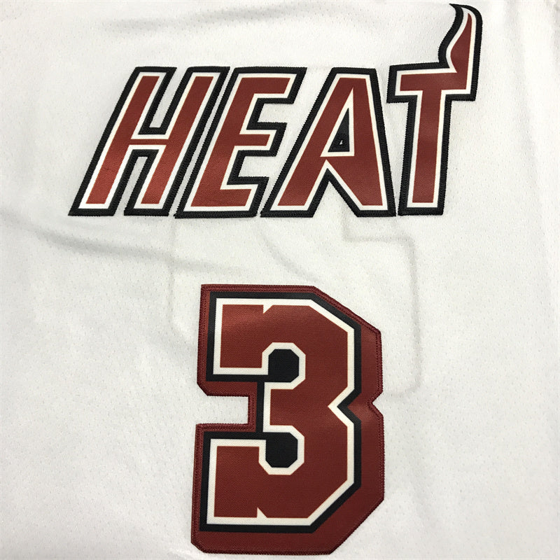 Men's Miami Heat Dwyane Wade #3 White 2022/23 Swingman Jersey - Classic Edition