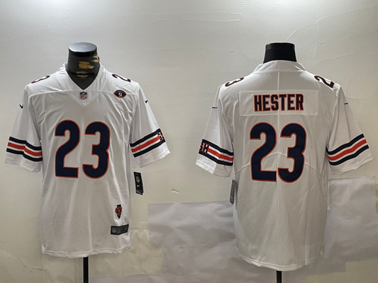 Men's Chicago Bears Devin Hester #23 White Fashion Game Jersey