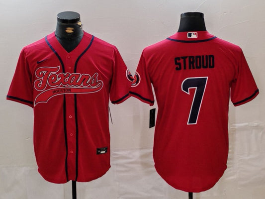 Men's Houston Texans C.J. Stroud #7 Red Game Player Jersey