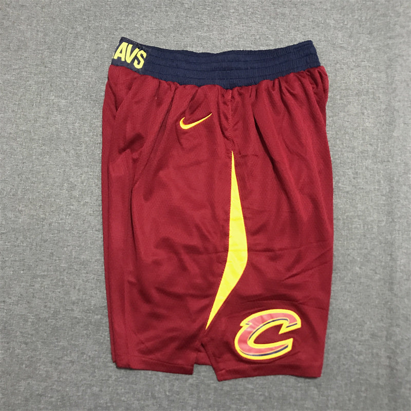 Men's Cleveland Cavaliers Wine Basketball Shorts