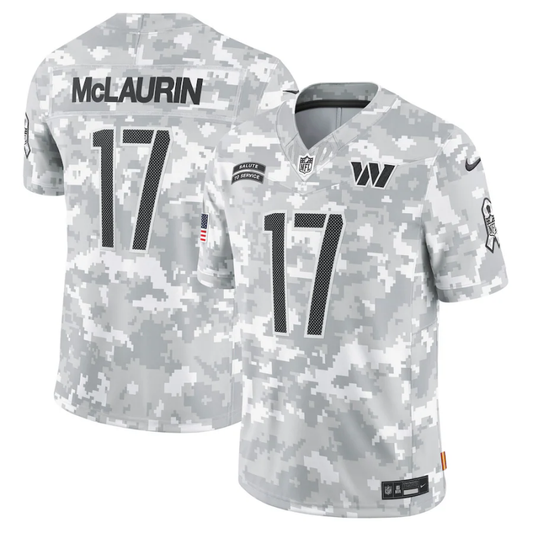 Men's Washington Commanders Terry McLaurin #17 Arctic Camo 2024 Salute to Service Limited Jersey