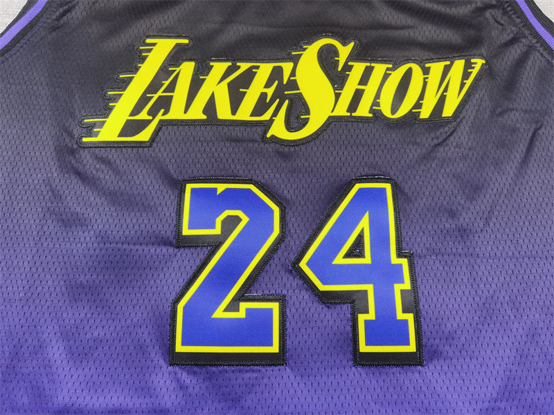 Men's Los Angeles Lakers Kobe Bryant #24 Purple 2024/25 Swingman Jersey - City Edition