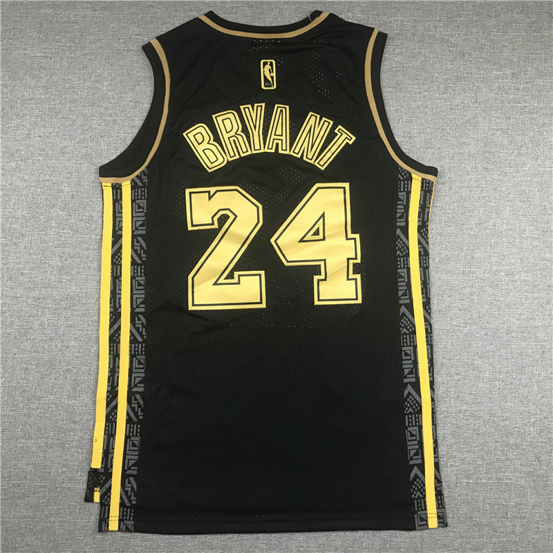 Men's Los Angeles Lakers Kobe Bryant #24 Black Replica Jersey