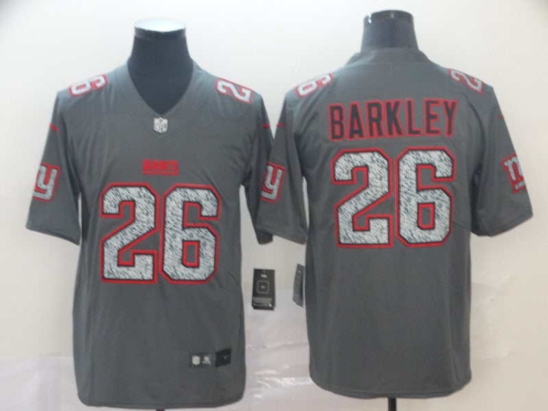 Men's New York Giants Saquon Barkley #26 Gray Player Jersey