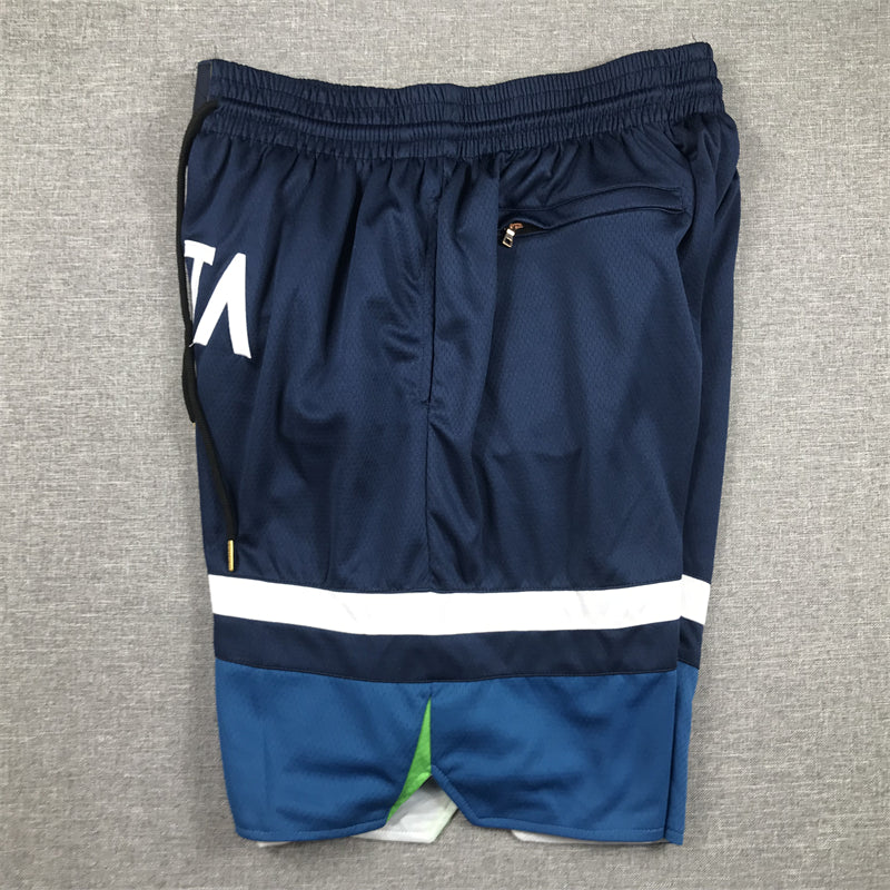 Men's Minnesota Timberwolves Navy Icon Edition Pocket Shorts