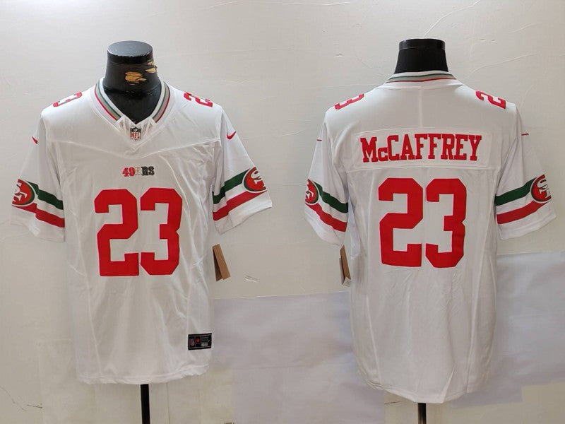 Men's San Francisco 49ers Christian McCaffrey #23 White Alternate Vapor F.U.S.E. Limited Jersey