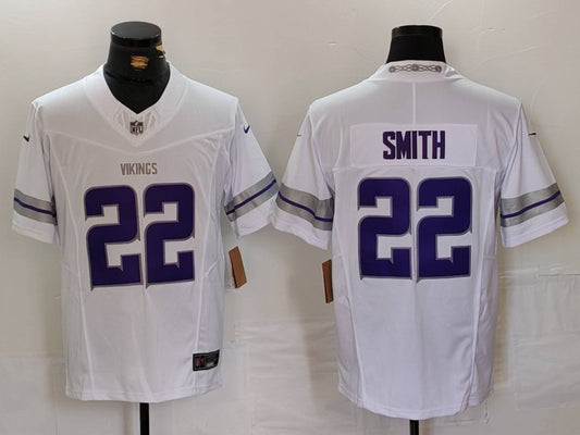 Men's Minnesota Vikings Harrison Smith #22 White Alternate Vapor F.U.S.E. Elite Player Jersey