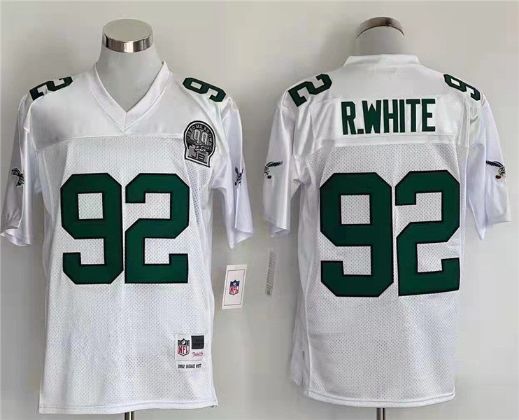 Men's Philadelphia Eagles Reggie White Mitchell & Ness White Legacy Replica Jersey