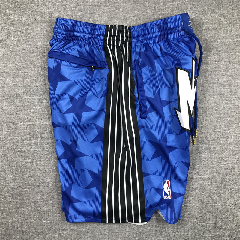 Men's Orlando Magic Blue 2023/24 Pocket Shorts Classic Edition