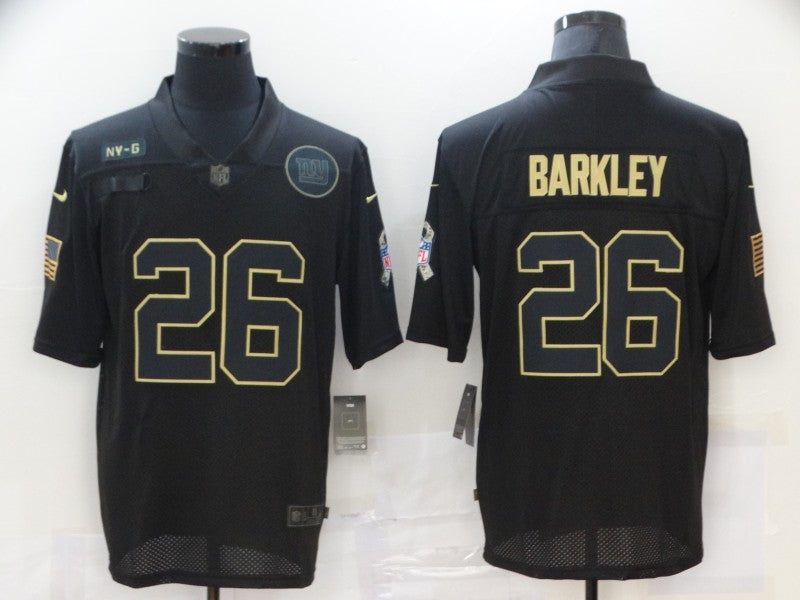 Men's New York Giants #26 Saquon Barkley Black Jersey