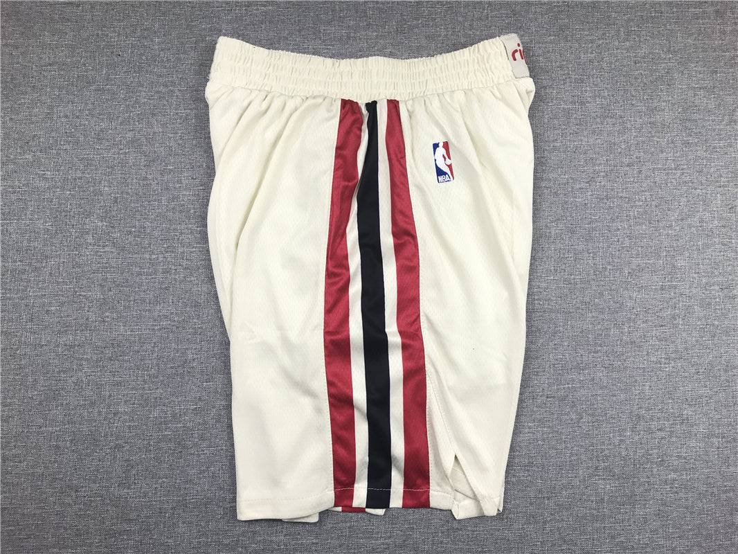 Men's Portland Trail Blazers White Pocket Shorts