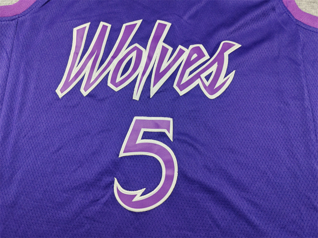 Men's Minnesota Timberwolves Anthony Edwards #5 Purple Swingman Jersey