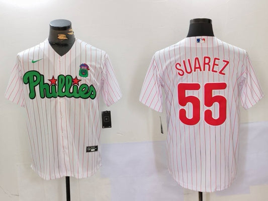 Men's Philadelphia Phillies Ranger Suarez #55 White Limited Player Jersey