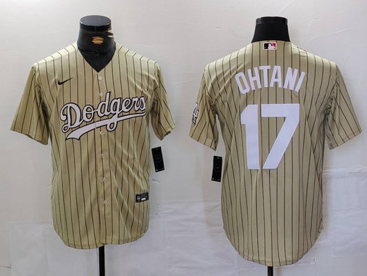 Men's Los Angeles Dodgers Shohei Ohtani #17 Gold Replica Player Jersey