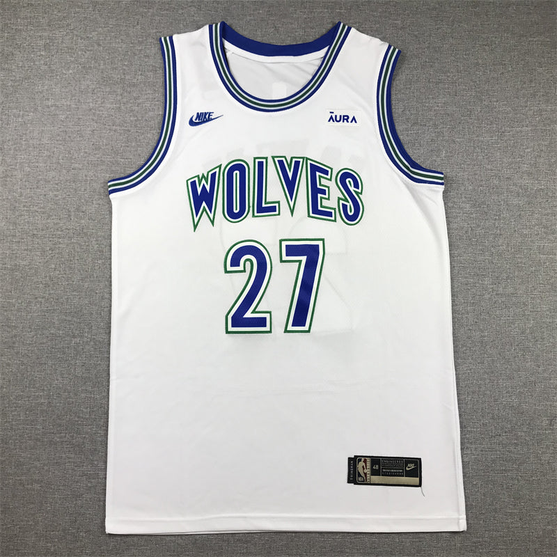 Men's Minnesota Timberwolves Rudy Gobert #27 White Swingman Player Jersey