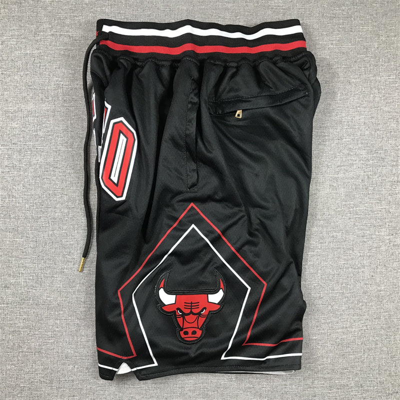 Men's Chicago Bulls Black Pocket Shorts