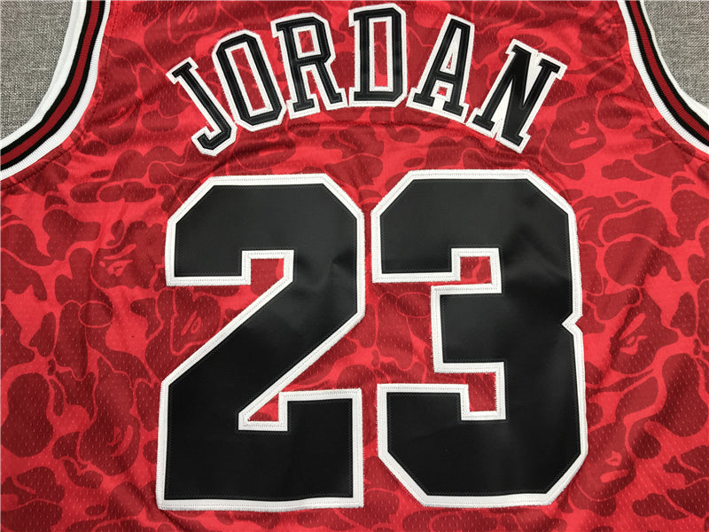 Men's Chicago Bulls Michael Jordan #23 Red 1996-97 Hardwood Classics Authentic Jersey