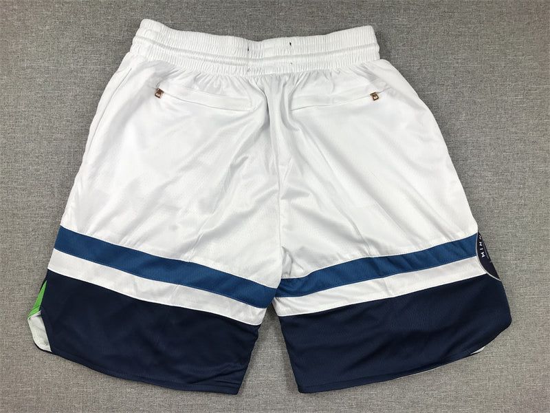 Men's Minnesota Timberwolves White Association Edition Pocket Shorts