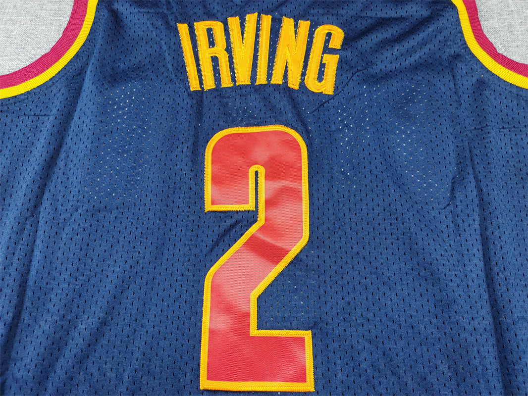 Men's Cleveland Cavaliers Kyrie Irving #2 Navy 2011/12 Hardwood Classics Swingman Jersey