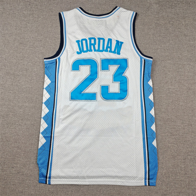 Men's North Carolina Tar Heels Michael Jordan #23 White Game Player Jersey