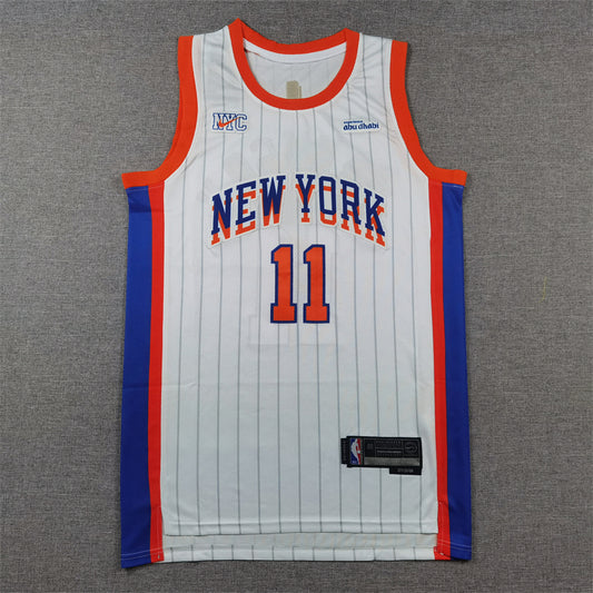 Men's New York Knicks Jalen Brunson #11 White 2024/25 Swingman Player Jersey - City Edition