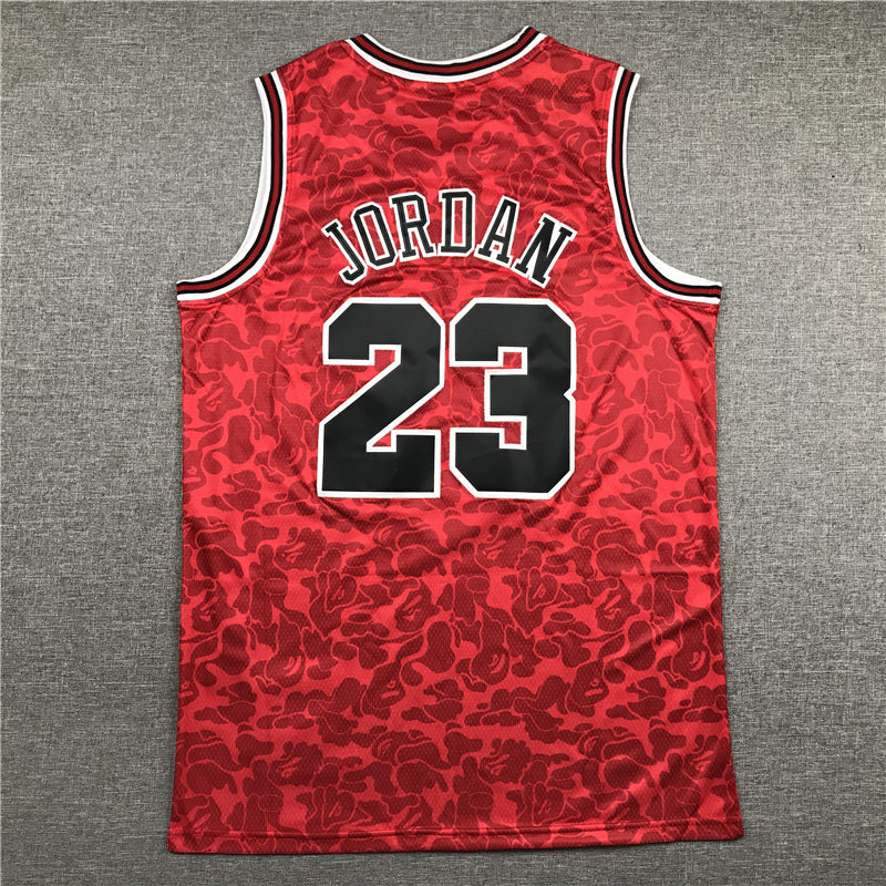 Men's Chicago Bulls Michael Jordan #23 Red 1996-97 Hardwood Classics Authentic Jersey