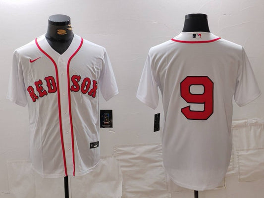 Men's Boston Red Sox Ted Williams #9 White Replica Player Jersey