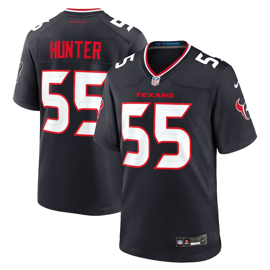 Men's Houston Texans Danielle Hunter #55 Navy Team Game Jersey